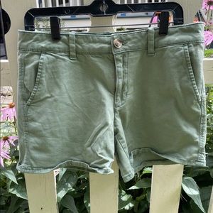 Bundle American Eagle Women's MIDI Stretch Chino  Hipster Shorts Size 12